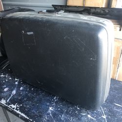 Vintage Suitcase Hard Case Storage Tote Organization Container Clothes