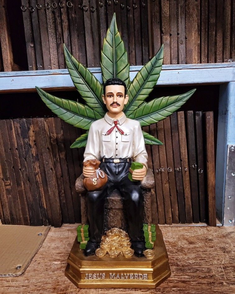 Jesus MALVERDE Statue 22" Inch Estatua Money Stack Santo SINALOA SAN judas