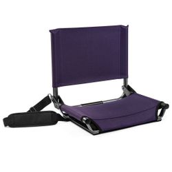 Cascade Mountain Tech Ultralight Stadium Seat - Purple Bleacher Seat