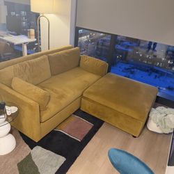 West Elm Marin Sofa & Ottoman 