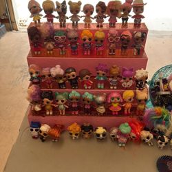 Lol Surprise Dolls & display cases