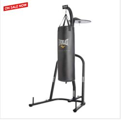 Punching Bag And Speed Bag Stand with Heavy Bag