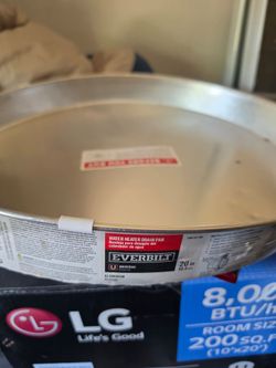 20 inch steel pan for water heater