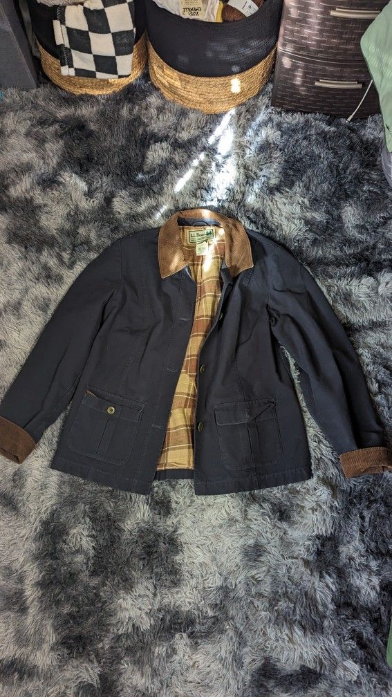 Vintage LL Bean Navy Blue Jacket 