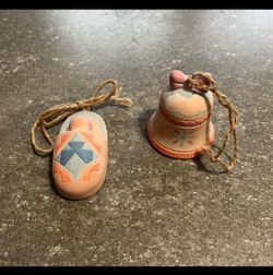 Set Of 1980’s Native American Christmas Ornaments
