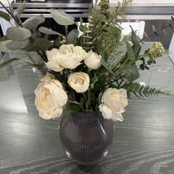 Vase With Artificial Flower