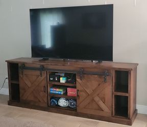 Farmhouse 85" TV console