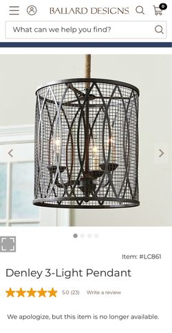 Ballard Design Pendant Light/Chandelier