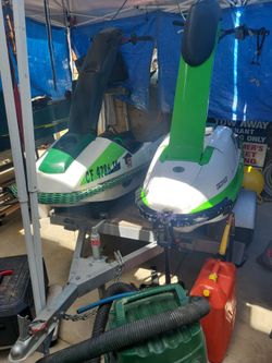 Jet-Skis and trailer