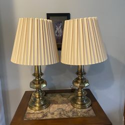 2 Stiffel Brass Lamps