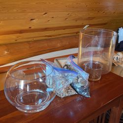 Fish Bowls And Rocks