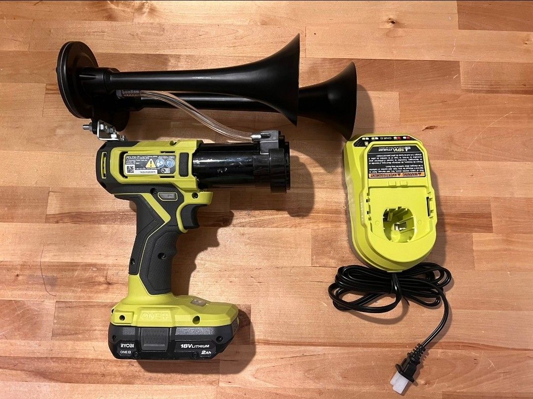 Ryobi Drill Air Horn With Battery And Charger Included!!