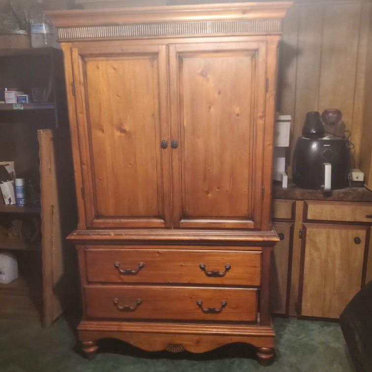 WOODEN ARMOIRE 