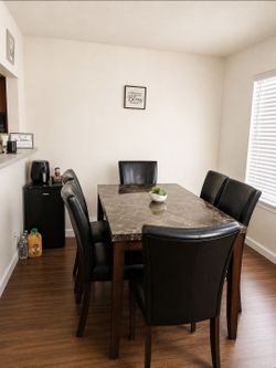Dining table with chairs