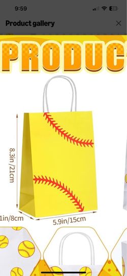 Softball Favor Bags 99 Count