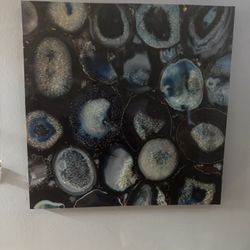 Abstract blue canvas 