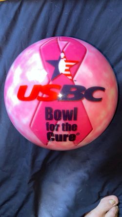 BREAST CANCER AWARENESS PINK BOWLING BALL