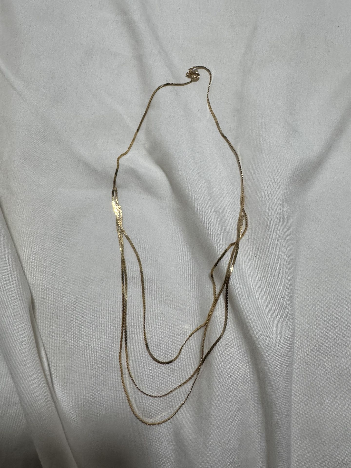 14k Gold Women’s Princess Chain