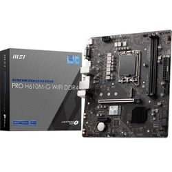 MSI PRO H610M-G DDR4 LGA 1700 WIFI MicroATX Intel Motherboard