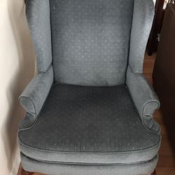 Blue Wingback Chair