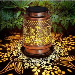 Christmas Gifts for Women, Solar Lantern Outdoor Waterproof Decorations Garden Decor, Christmas Birthday Gifts for Women, Mom, Grandma Decorative Gard