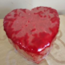 3 WICKS RED HEART SHAPED CANDLE