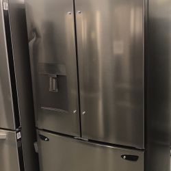 29 cu. ft. 3 Door French Door Refrigerator with Single Ice, Linear Door Cooling in Stainless Steel