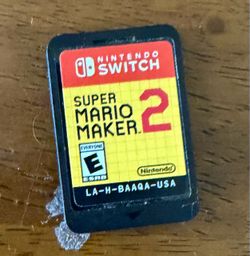 Super Mario Maker 2 Nintendo Switch Cartridge