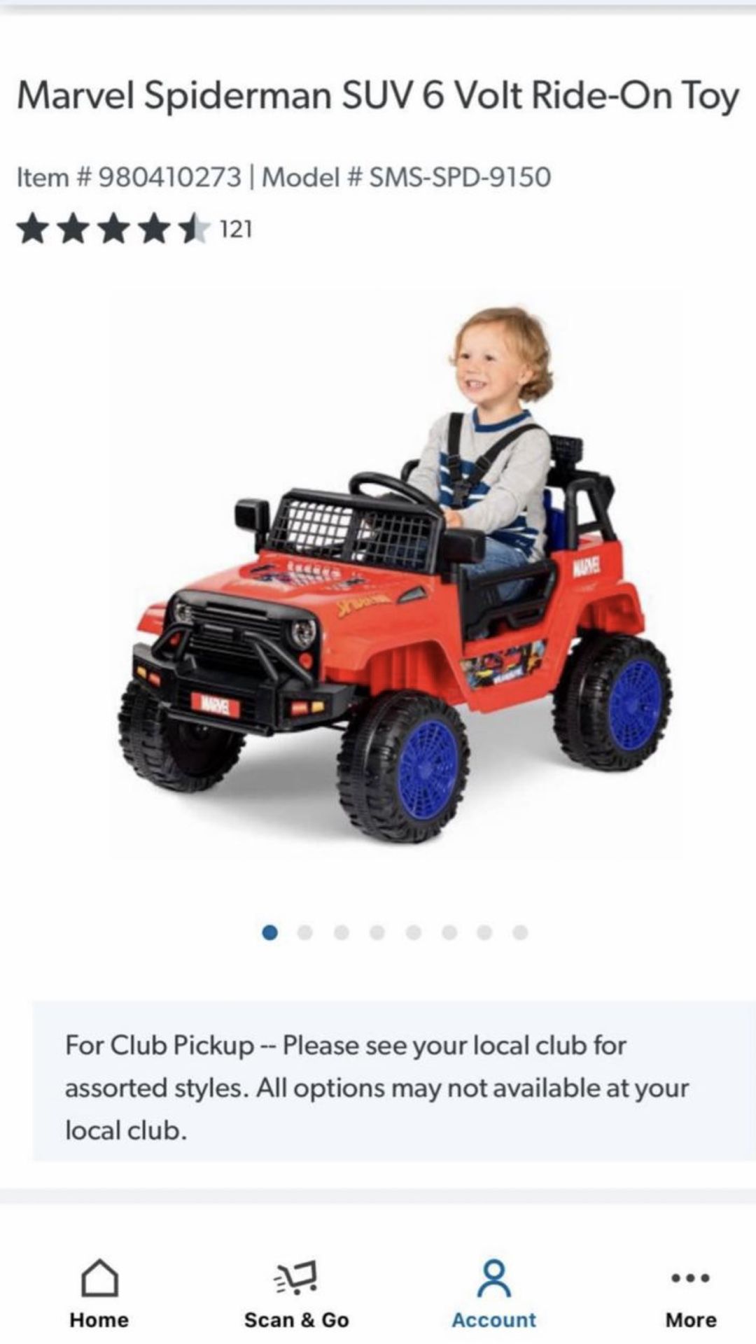 BRAND NEW KIDS MARVEL SPIDER MAN 6VOLT RIDE ON TOY