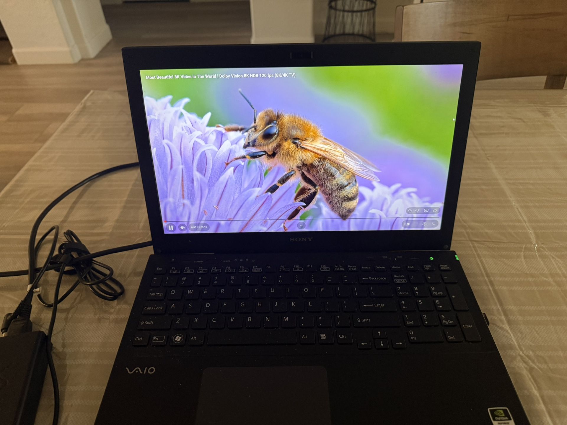 Sony Vaio i5 2.60GHZ CPU, 8GB of Ram, 500GB SSD, DVD-RW Drive,  NVIDIA Graphics Card, WiFi Card, Backlight Keyboard, Win11 Home, 15” Display