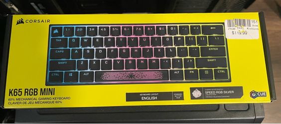 Brand New Corsair K65 RGB Gaming Keyboard