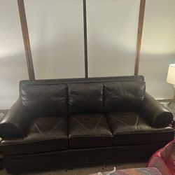 Real Leather Couch 