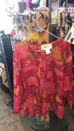 Ladies 100% Polyester Button Top Light Coat