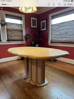 Vintage dining table, solid wood