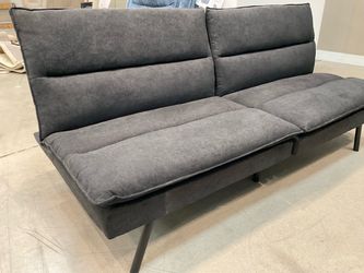 New black Convertible Futon Sofa Bed.
