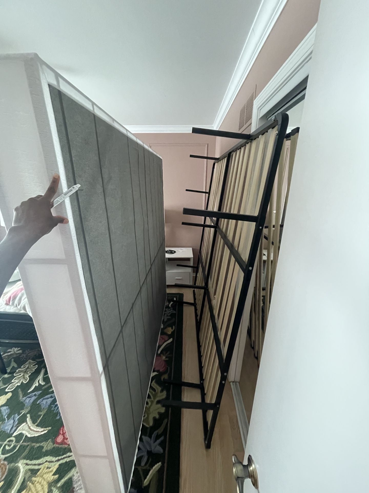 King size Bed frame and Box spring