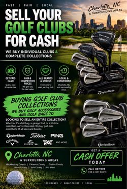 Cash For Golf Clubs! Buying Collections & All!