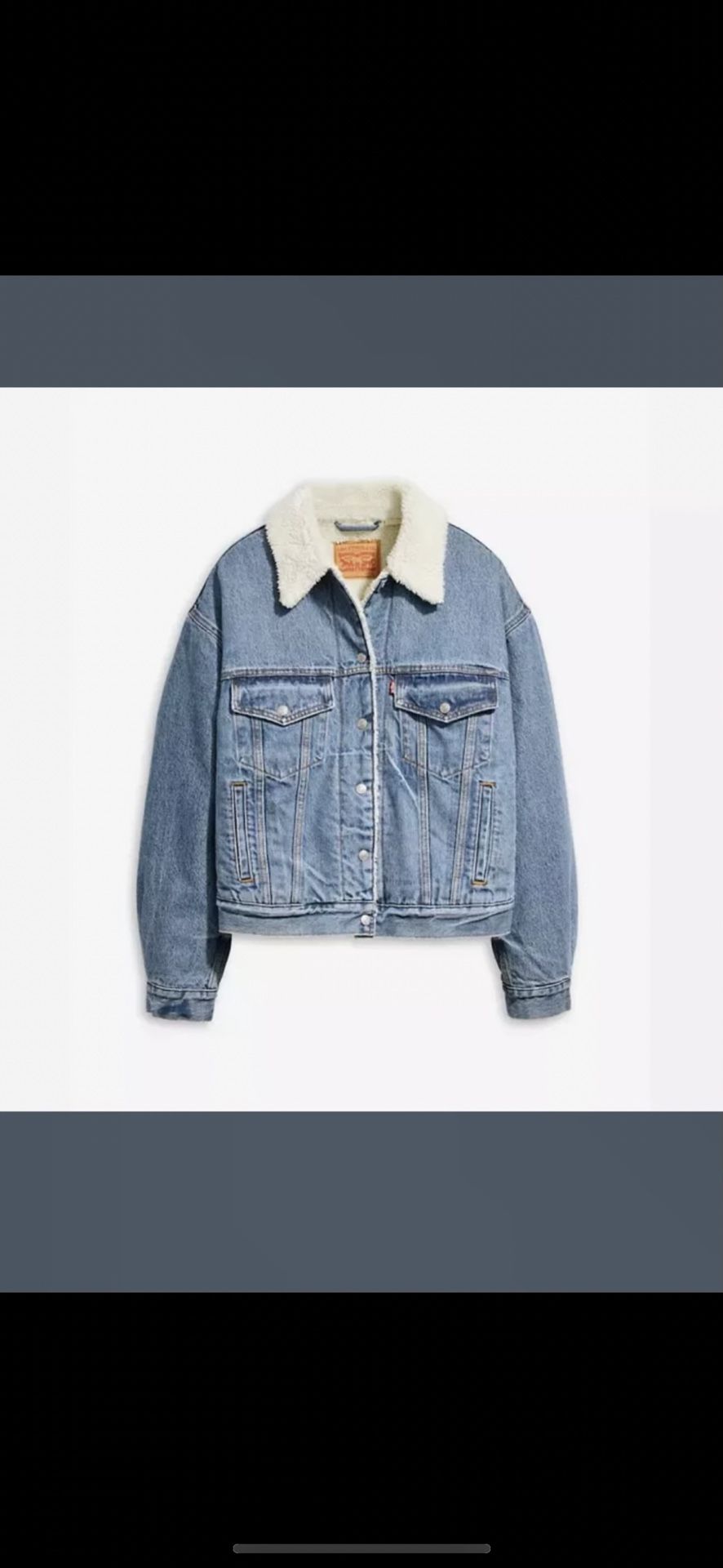 Brand new with tags womens Levi’s Sherpa jacket