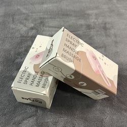 Petspa JY-12 Electric Spray Handle Massage Brush Beige Pink 150mAh 5V ABS TPE