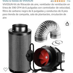 VIVOSUN Plants Air Filtration System 