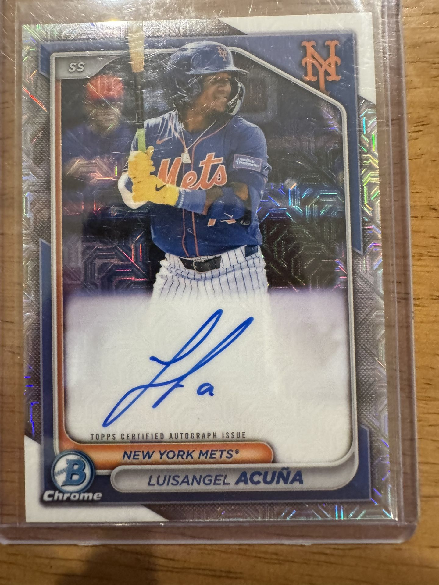 2024 Bowman Chrome Luisangel Acuna Mega Box Prospect Auto BMA-LA