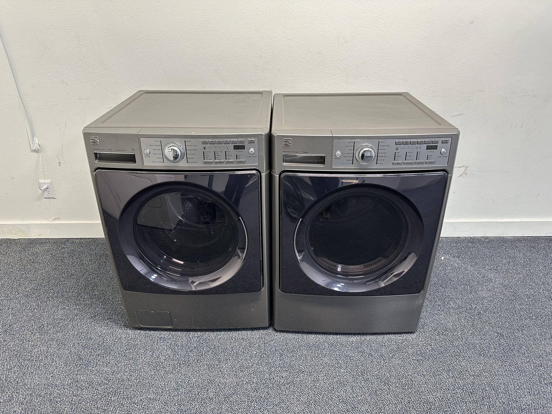 KENMORE ELITE WASHER DRYER ELECTRIC STACKABLE 