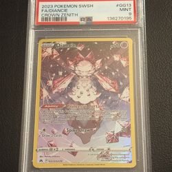 Diancie GG13/GG70 Crown Zenith: Galarian Gallery Holo PSA 9 Mint