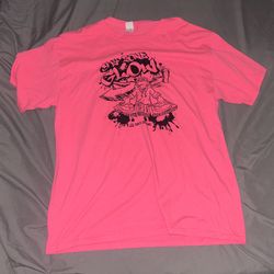 Pink and black cotton streetwear tee #skater
