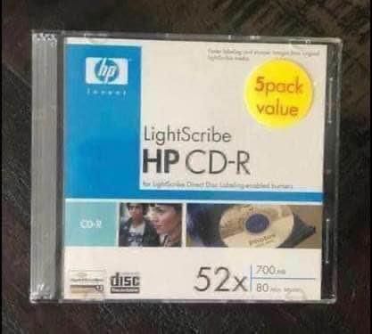 NEW and SEALED HP CD R 5 Disc Pack just $5