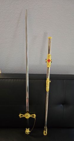 33" Templar Crusader Knight of St. John Masonic Sword