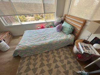 Two twin bed frames