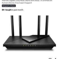 Tp-Link AX1800 WiFi 6 Router - Excellent Condition