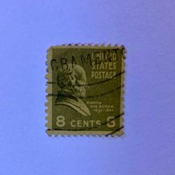 Scott (contact info removed) Martin Van Buren 8 Cent Stamp