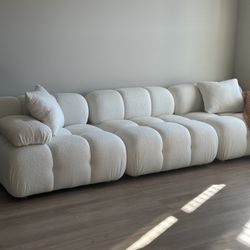 Boucle 3 Seater Sofa
